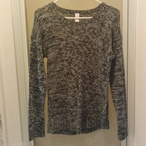 No Boundaries Black/White/Gray sweater